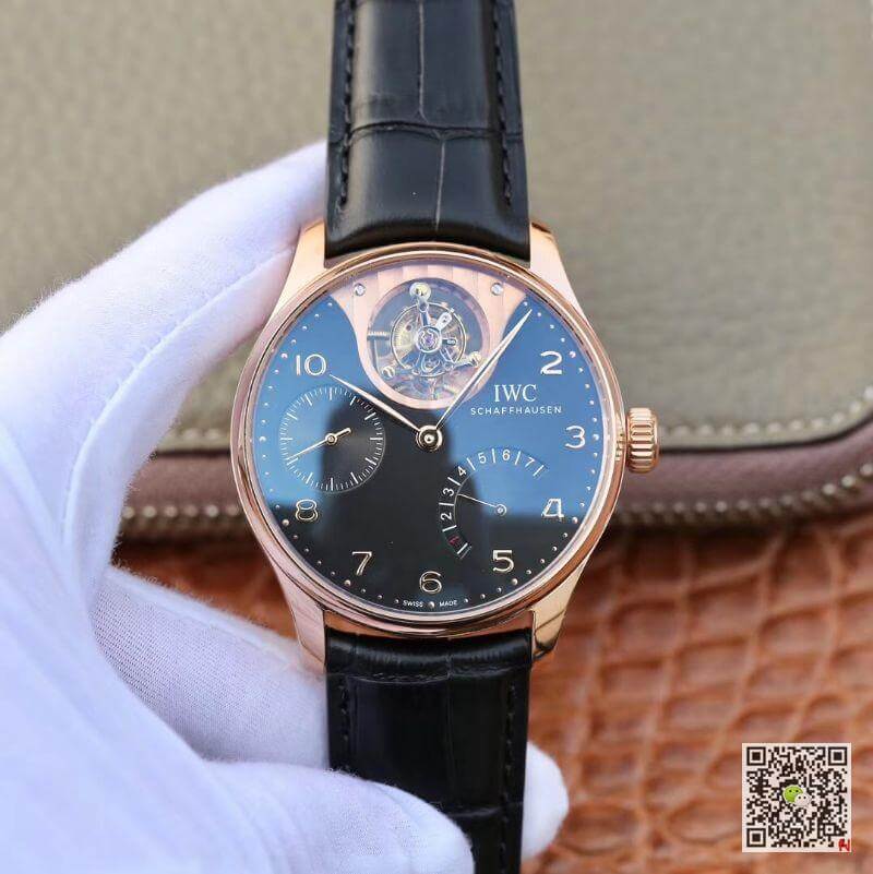 IWC Replica Portuguese IW504210 Tourbillon 18K Rosegold 1:1 Best Edition Swiss automatic complicated tourbillon movement