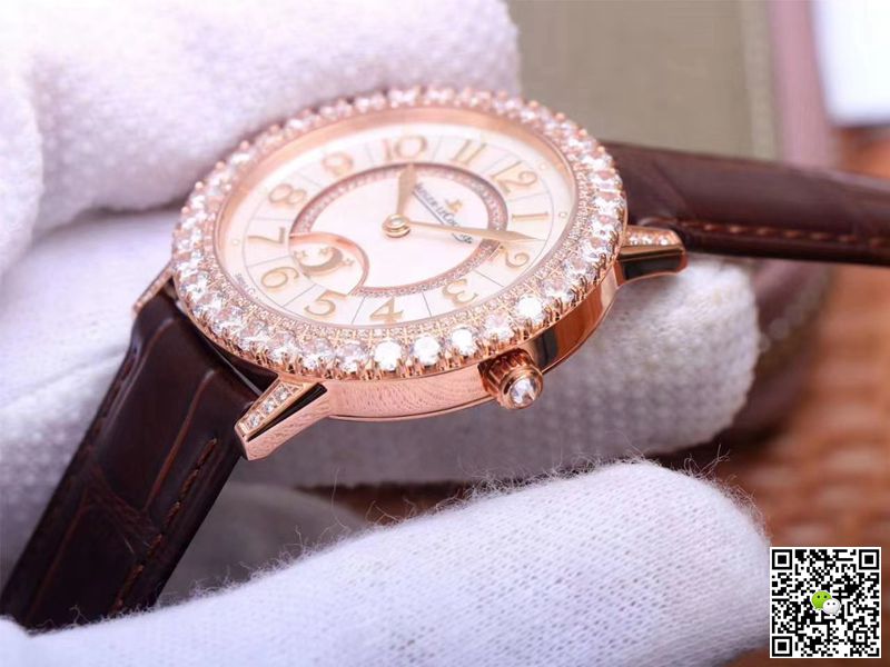 Replica Jaeger LeCoultre Rendez Vous Q3523570 1:1 Best Edition ZF Factory Rose Gold D1am0nd Swiss ETA925B/1