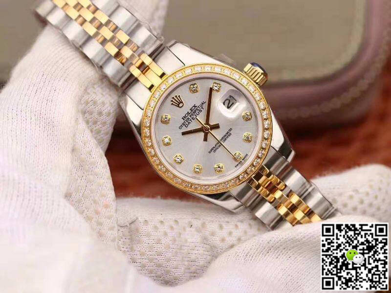 Replica R01ex Lady Datejust 28MM 1:1 Best Edition Swiss NH05 Movement Silver Dial
