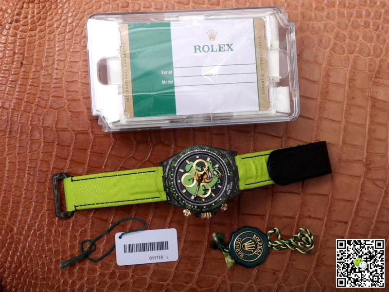 R01ex Daytona Replica Cosmos Green Exploded Dragon 1:1 Best Edition WWF Factory Swiss ETA7750