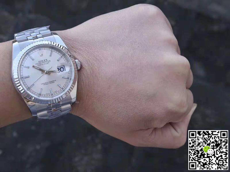 R01ex Dupe Datejust II 36 126334 1:1 Best Edition Swiss ETA3135 Rhodium Dial