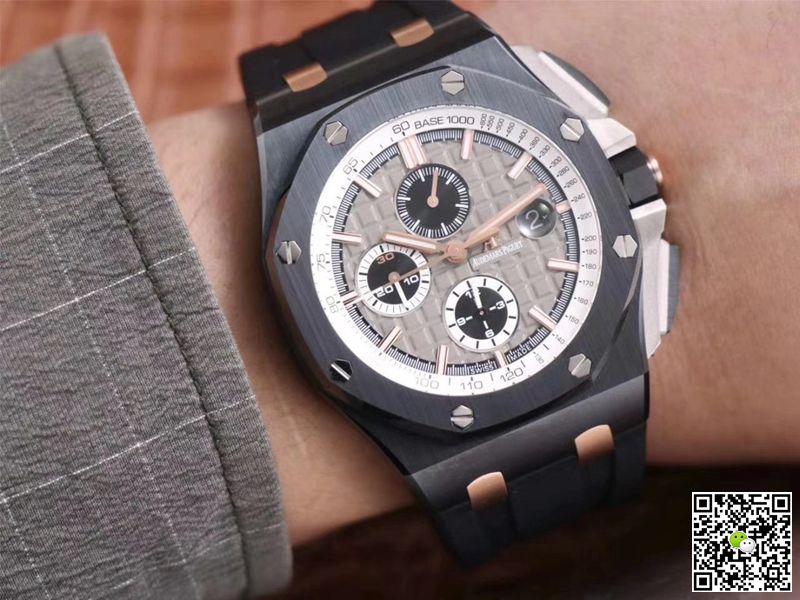 Replica Audemars P1g*et Royal Oak Offshore 26415CE.OO.A002CA.01 1:1 Best Edition JF Factory Black Ceramic Swiss ETA7750