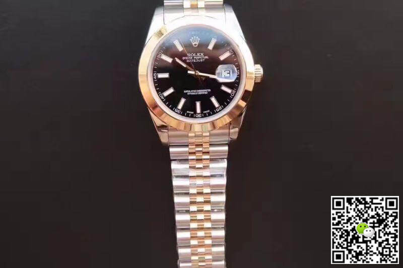 R01ex Dupe Datejust 41mm 126303 Black Dial 1:1 Best Edition Swiss ETA3255 Gold Wrapped