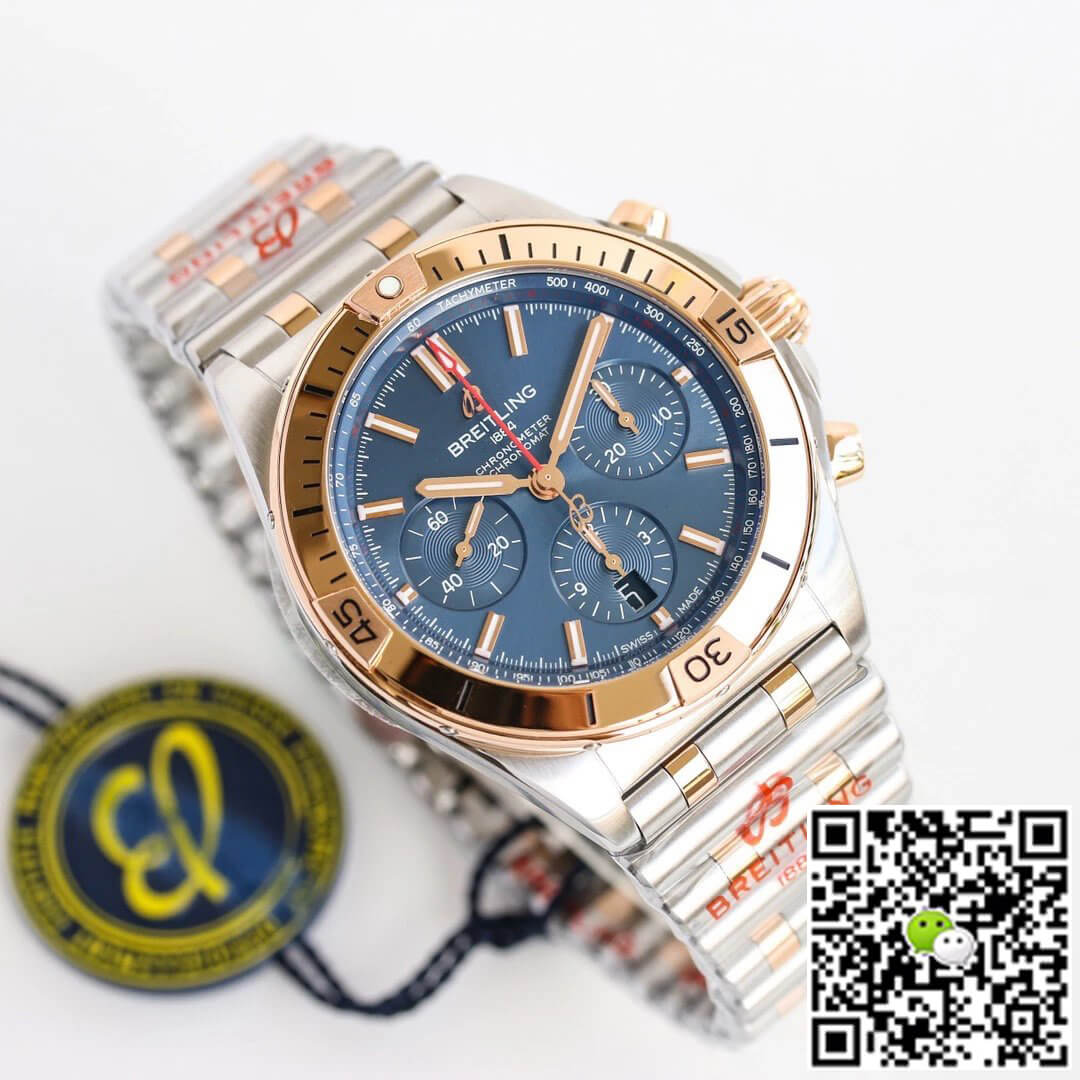 Replica Breitling Chronomat UB0134101C1U1 1:1 Best Edition GF Factory Blue Dial
