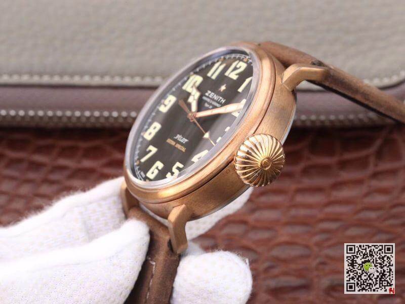 Replica Zenith Pilot Type 20 Extra XF Factory Mechanical Watches 1:1 Best Edition Swiss ETA2824-2 Black Dial