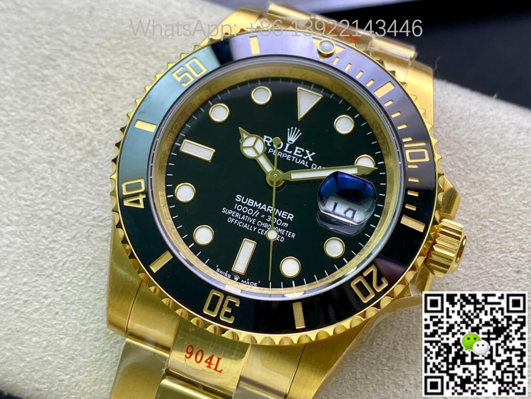 Replica R01ex Submariner M126618LN-0002 41MM 1:1 Best Edition VS Factory Yellow Gold