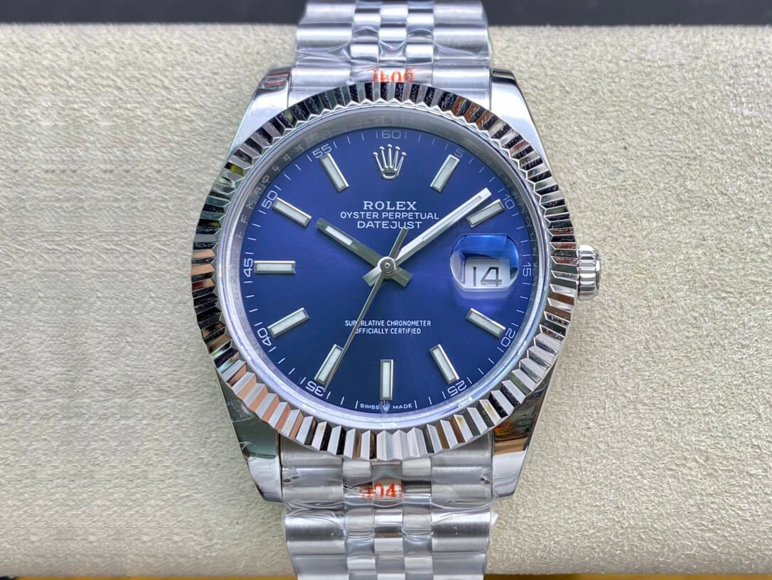 Replica R01ex Datejust M126334-0002 1:1 Best Edition GM Factory Blue Dial