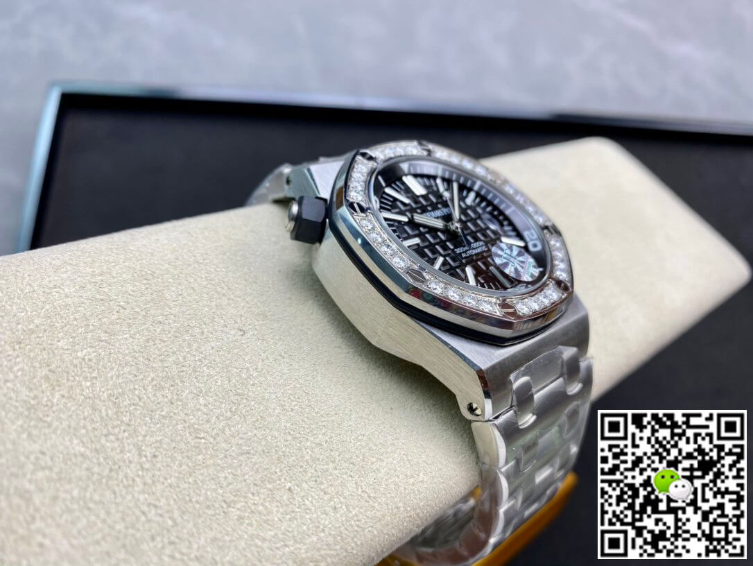 Replica Audemars P1g*et Royal Oak Offshore 15703 1:1 Best Edition JF Factory D1am0nd-set Bezel