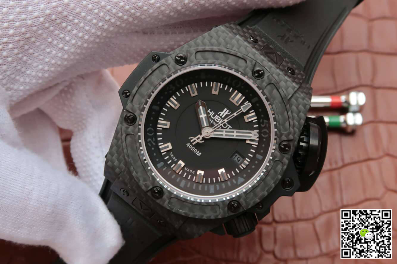 Hublot Replica King Power Oceanographic 4000M 731.QX.1140.RX 1:1 Best Edition V6 Factory Forged Carbon Fiber