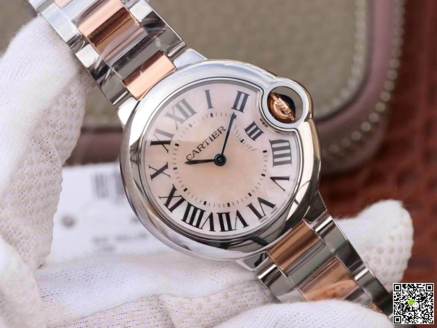 Replica Ballon Bleu De Ca*t1er Ladies 33MM W69201 V6 Factory 1:1 Best Edition Swiss ETA076