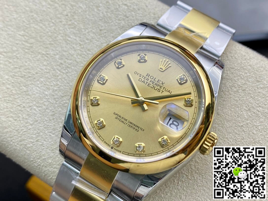 Replica R01ex Datejust M126203-0018 1:1 Best Edition EW Factory Champagne Dial