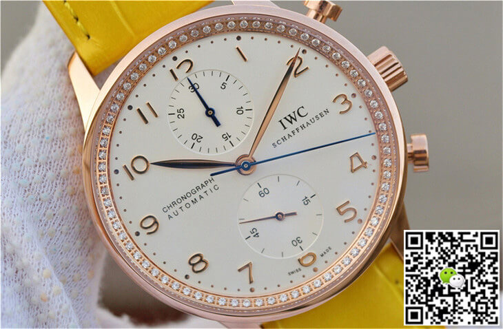 Replica IWC Portuguese ZF Factory 1:1 Best Edition Yellow Strap