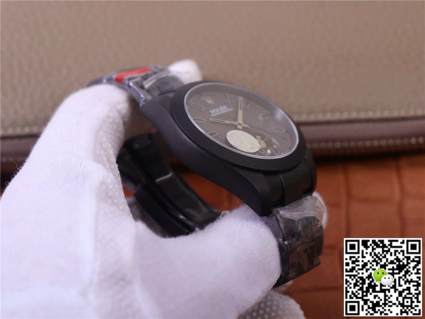 Replica R01ex Milgauss 116400 Tourbillon 1:1 Best Edition JB Factory Black PVD Case Swiss ETA3131