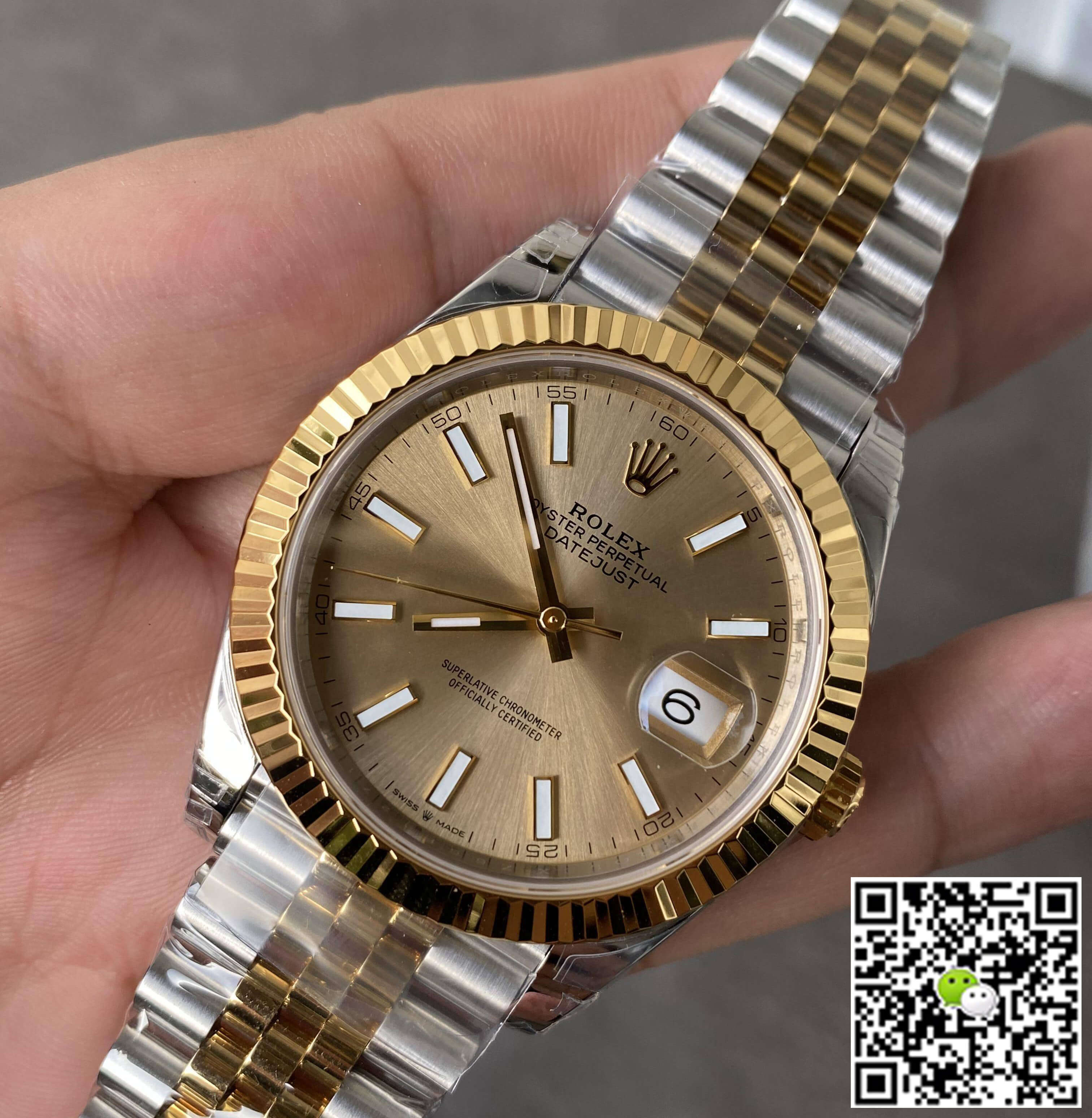 Replica R01ex Datejust M126333-0010 41MM 1:1 Best Edition VS Factory Gold Bezel