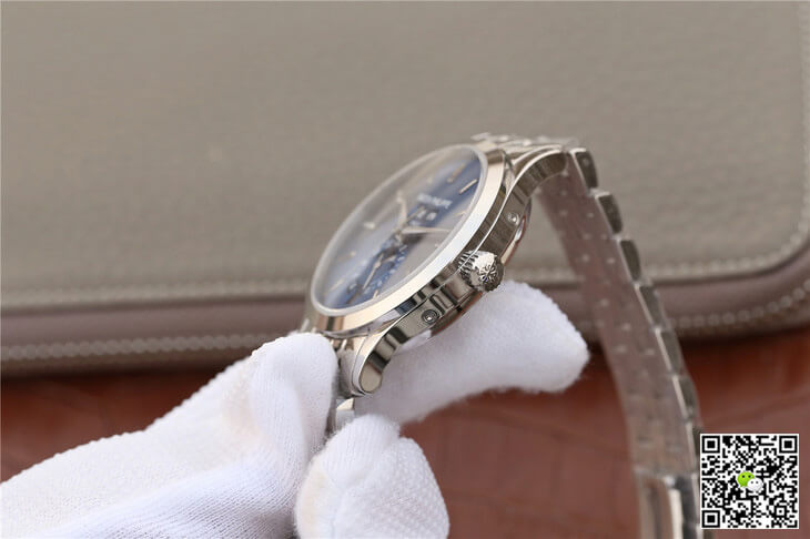Replica Pat*k Phi1i*pe Complications 5396/1G-001 1:1 Best Edition KM Factory White Gold Blue Dial