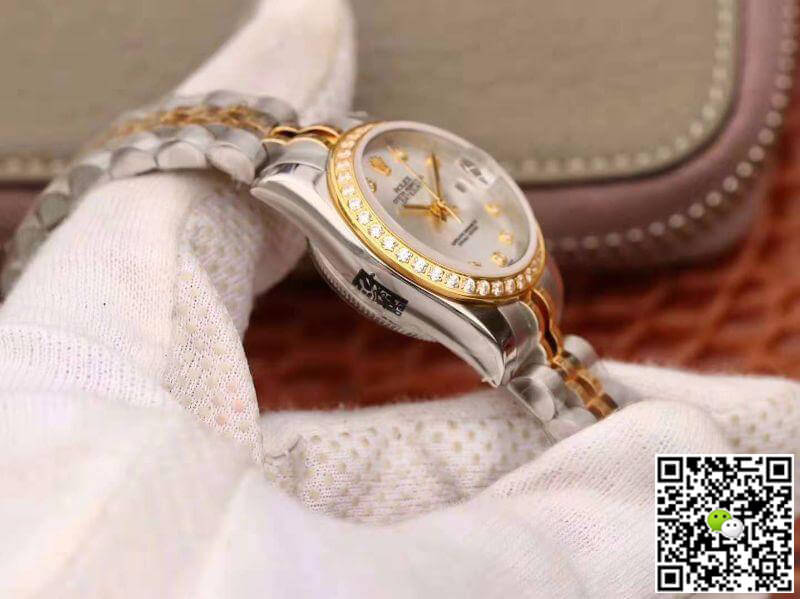 Replica R01ex Lady Datejust 28MM 1:1 Best Edition Swiss NH05 Movement Silver Dial