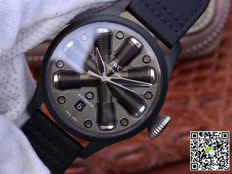 Replica IWC Schaffhausen Pilot Top Gun 44 1:1 Best Edition Swiss ETA A23J Special What-if Concept Fuse Dial