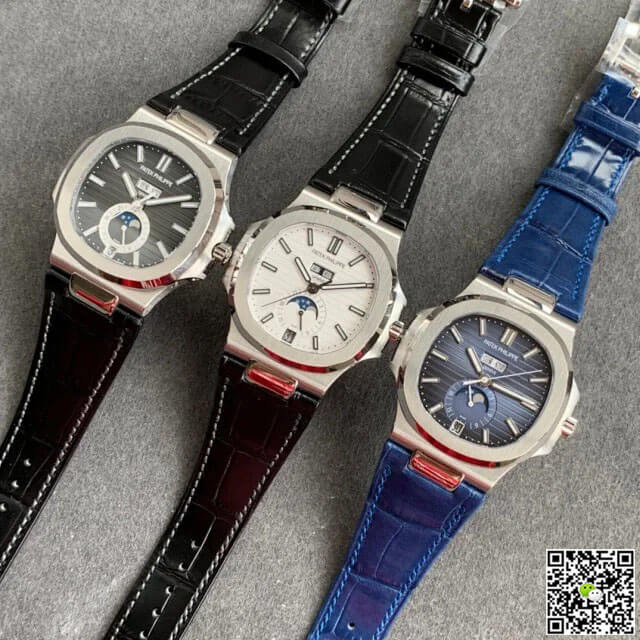 Replica Pat*k Phi1i*pe Nautilus 5726/1A-001 1:1 Best Edition GR Factory Black Leather Strap