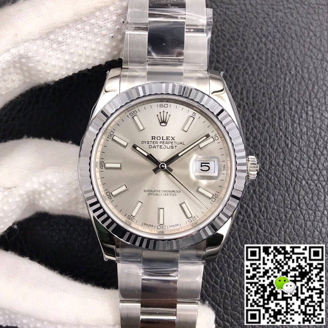 Replica R01ex Datejust M126334-0003 1:1 Best Edition VS Factory Silver Dial