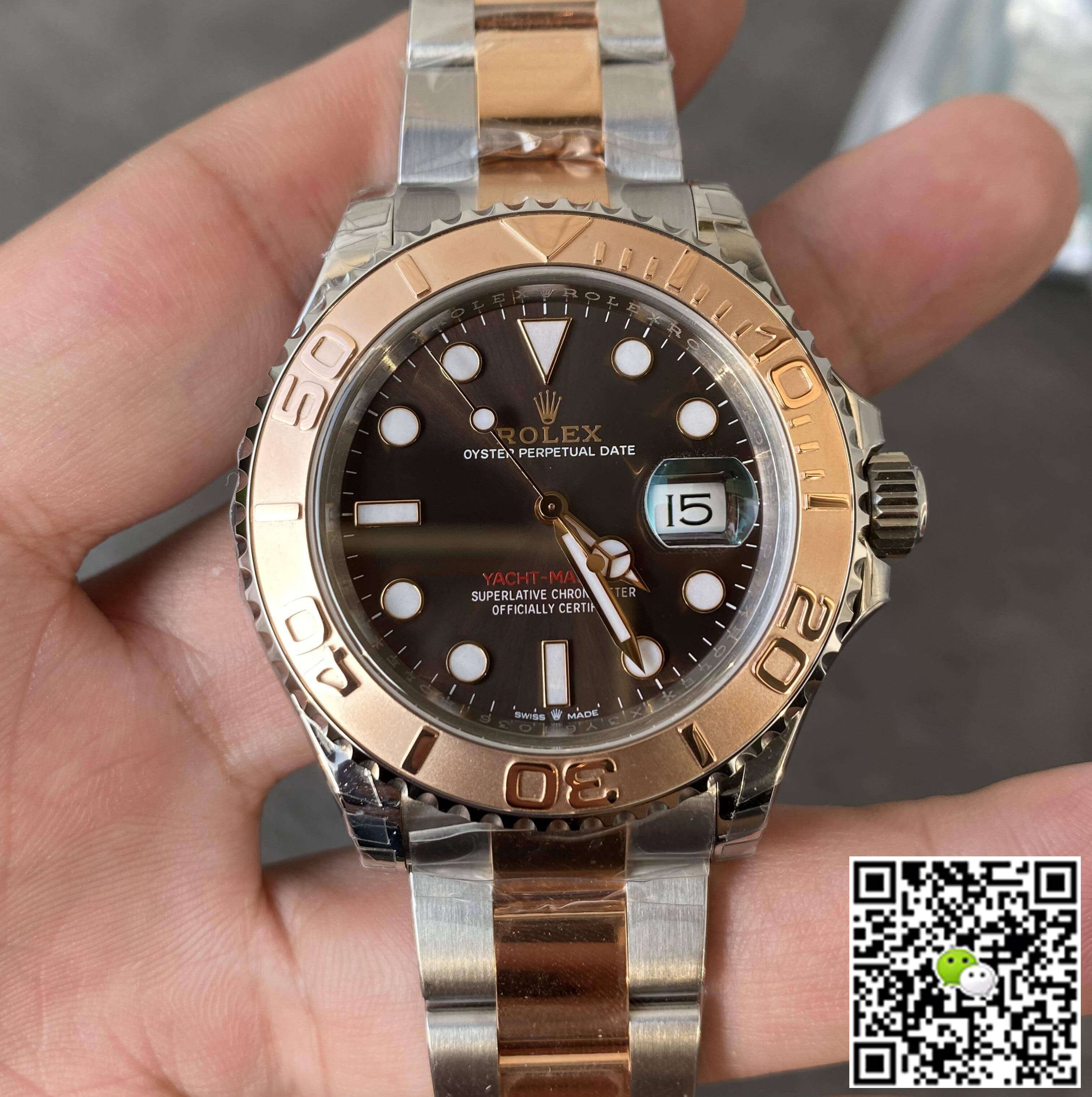 Replica R01ex Yacht Master M126621-0001 1:1 Best Edition VS Factory Chocolate Dial