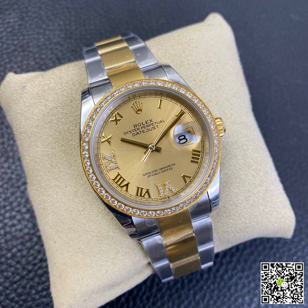 Replica R01ex Datejust 126283 1:1 Best Edition EW Factory Yellow Gold