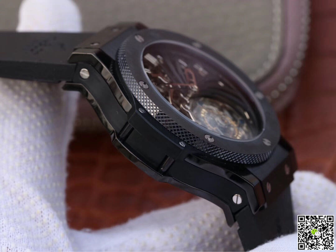 Replica Hublot Big Bang Hollow Tourbillon 1:1 Best Edition Ceramic Skeleton Dial