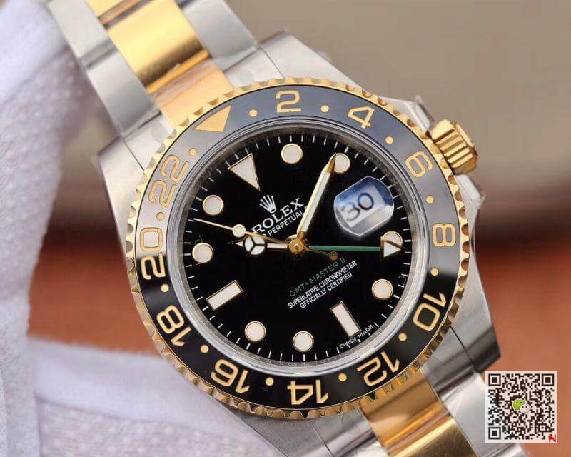 Replica R01ex GMT Master II 116713 LN 40mm EW Factory 1:1 Best Edition Swiss ETA2836 Stainless Steel Two Tone Bracelet