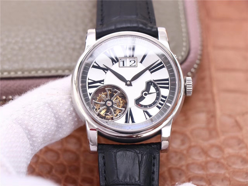 Replica Roger Dubuis Hommage RDDBHO0568 Tourbillon 1:1 Best Edition JB Factory White Dial Swiss RD540