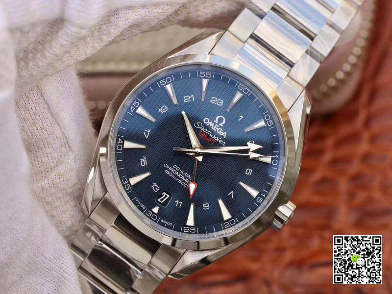 Replica 0me*ga Seamaster Aqua Terra 231.10.43.22.03.001 VS factory 1:1 Best Edition Swiss ETA8605 Blue Textured Dial