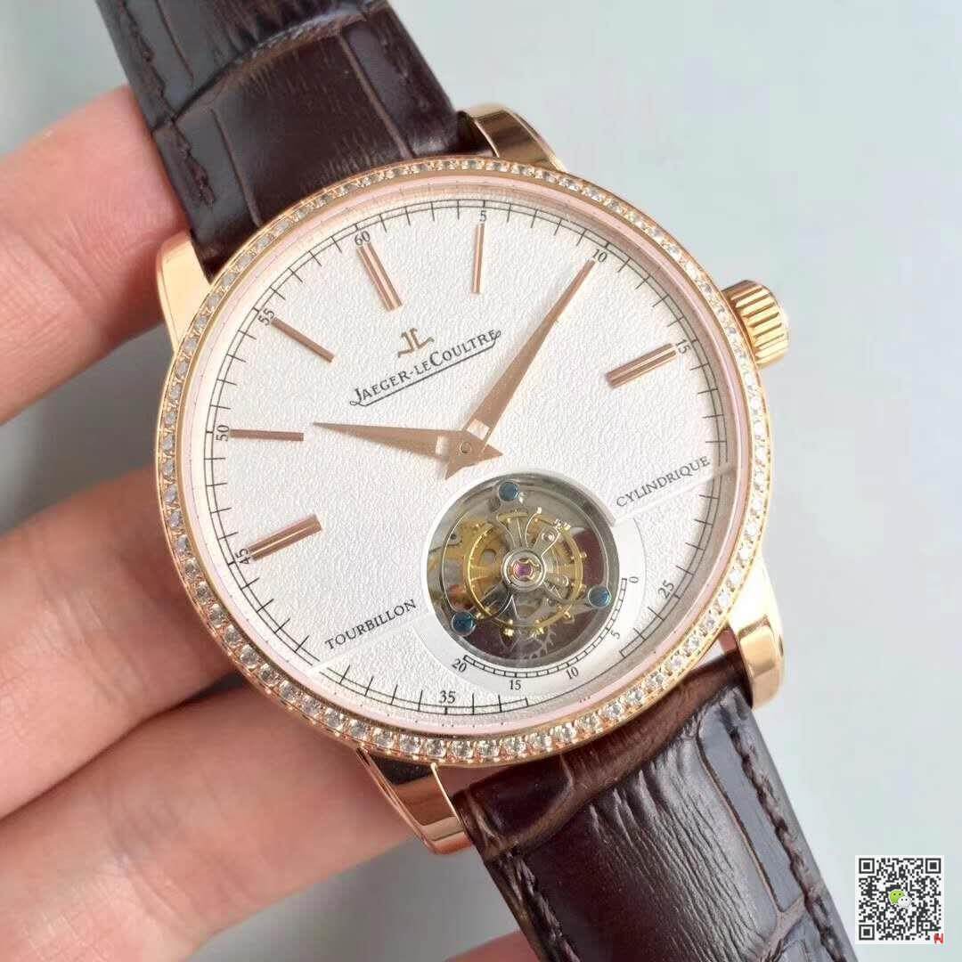 Replica Jaeger-LeCoultre Master Ultra Thin Tourbillon Q1322410 Mechanical Watches 1:1 Best Edition Swiss Tourbillon Beige Dial