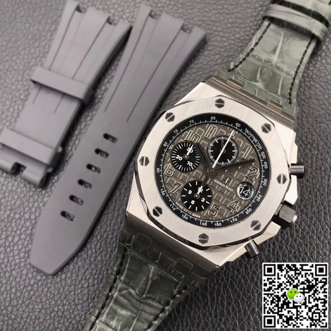 Replica Audemars P1g*et Royal Oak Offshore 26470ST.OO.A104CR.01 1:1 Best Edition JF Factory Dark Grey Dial