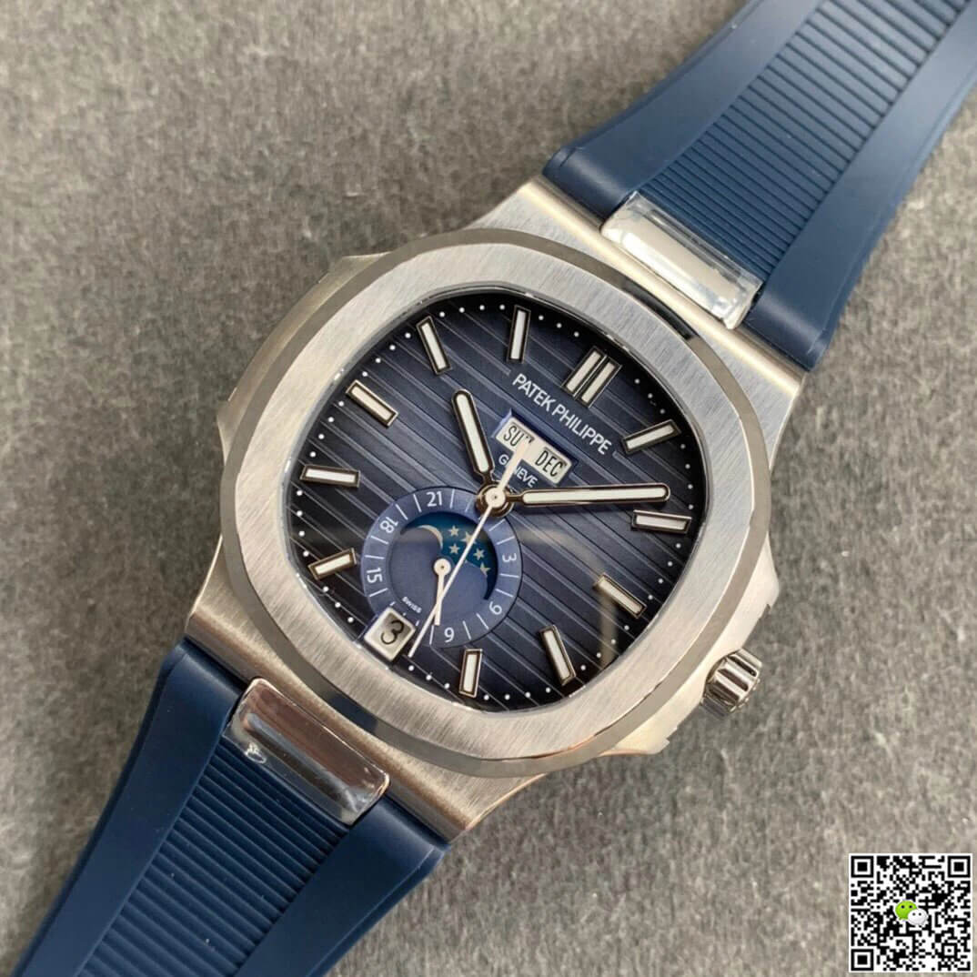 Replica Pat*k Phi1i*pe Nautilus 5726 1:1 Best Edition GR Factory V2 Blue Rubber Strap