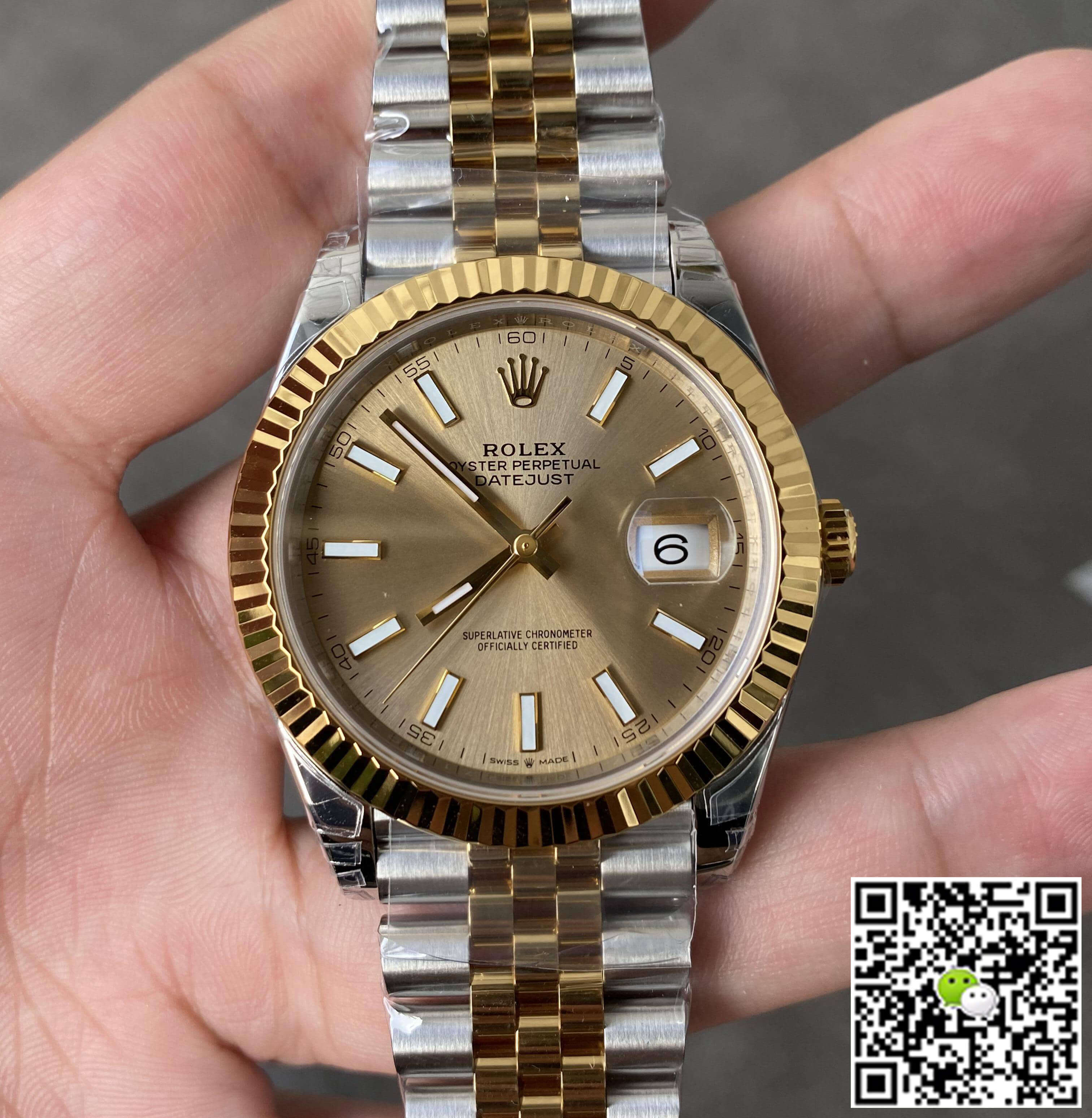 Replica R01ex Datejust M126333-0010 41MM 1:1 Best Edition VS Factory Gold Bezel