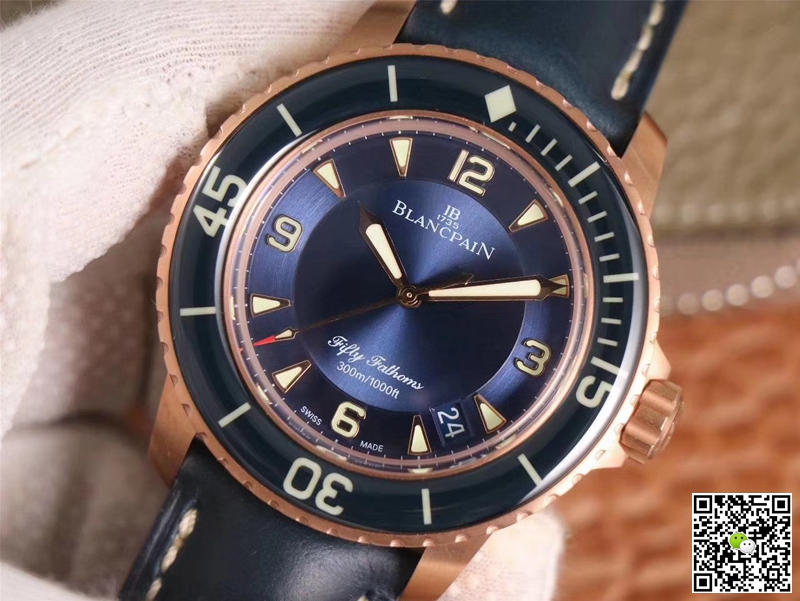 Replica Blancpain Fifty Fathoms 5015-3603C-63B 1:1 Best Edition ZF Factory Blue Dial Swiss ETA1315