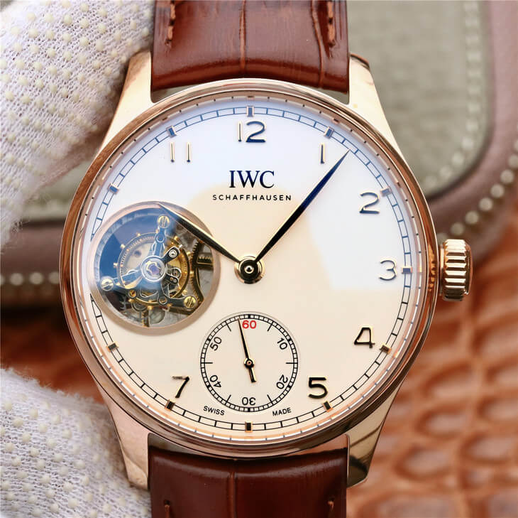 Replica IWC Portuguese Tourbillon IW546302 1:1 Best Edition ZF Factory Silver Dial
