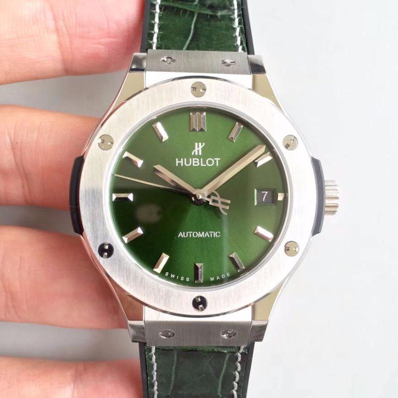 Replica Hublot Classic Fusion 511.NX.8970.LR JJ Factory Mechanical Watches 1:1 Best Edition Swiss ETA2892 Green Dial