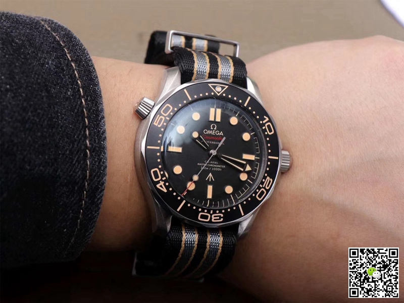 Replica 0me*ga Seamaster 210.92.42.20.01.001 1:1 Best Edition James Bond 007 VS Factory Black Dial Swiss ETA2836-2
