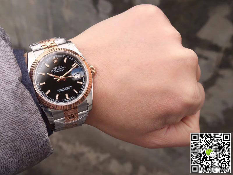 R01ex Dupe Datejust 36MM 126231 Men Watches 1:1 Best Edition Swiss ETA3135 Black Dial