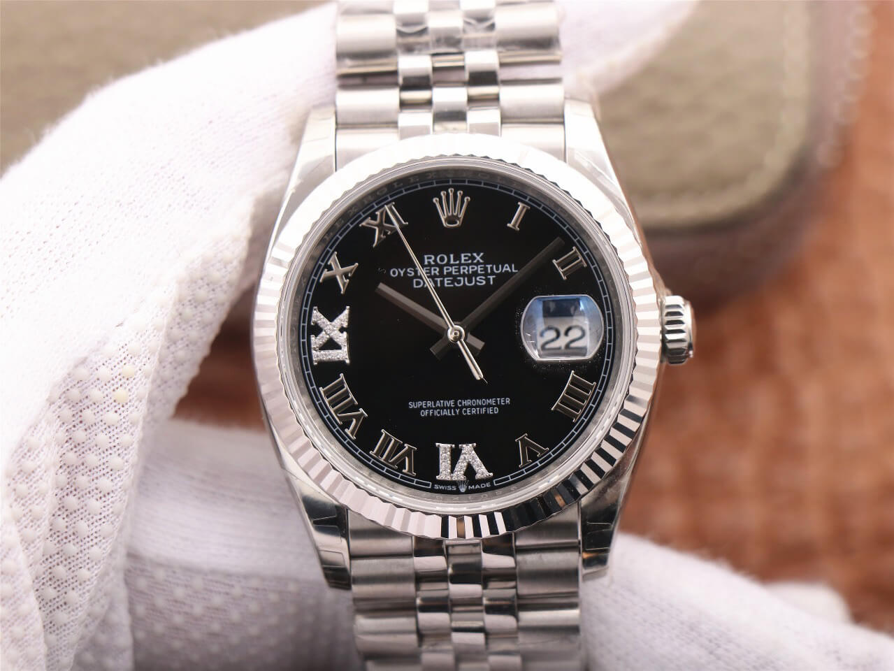 Replica R01ex Datejust M126233 36MM 1:1 Best Edition EW Factory Black Dial