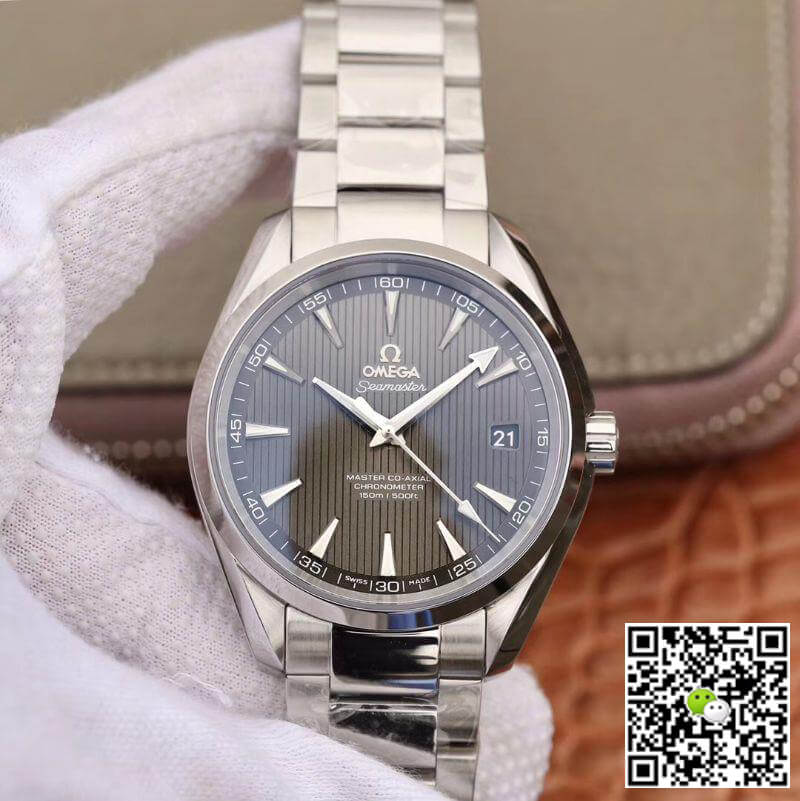 Replica 0me*ga Seamaster Aqua Terra 150M 231.10.42.21.02.002 VS Factory 1:1 Best Edition Swiss ETA8500 Grey Textured Dial