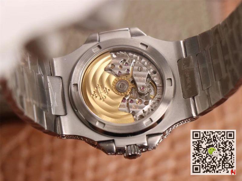 Replica Pat*k Phi1i*pe Nautilus 5719-10G Silver D1am0nd 1:1 Best Edition R8 Factory Gradient Grey Dial Swiss Cal.324 S C