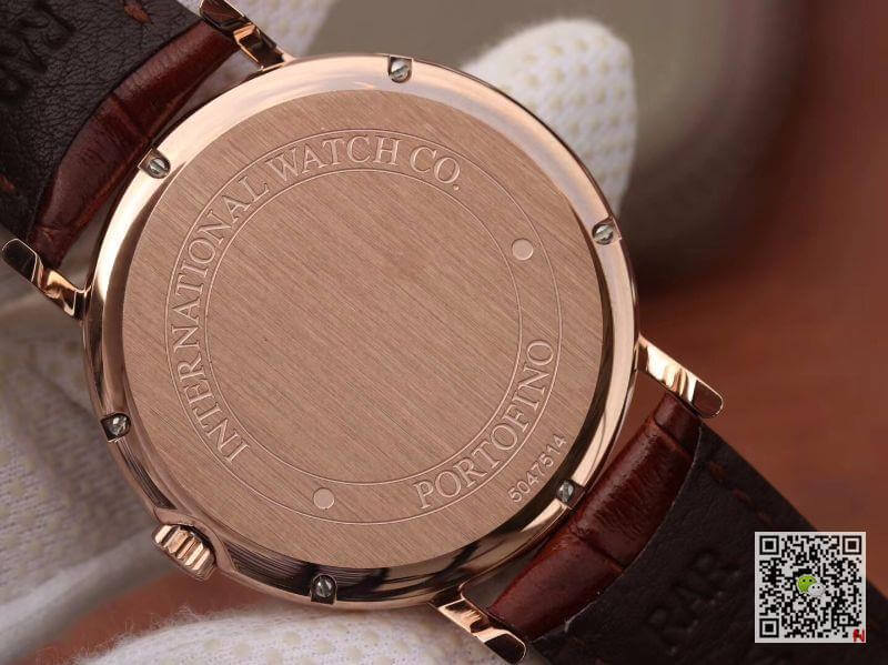 Replica IWC Portofino IW356504 TW Facroty 1:1 Best Edition Swiss ETA30110 18K Rose Gold Black dial