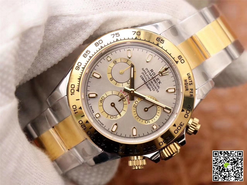 R01ex Daytona Replica Cosmograph M116503-0002 1:1 Best Edition Noob Factory Gray Dial Swiss ETA4130