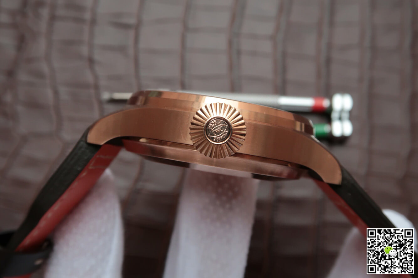 Replica IWC Big Pilot IW500901 1:1 Best Edition ZF Factory Rose Gold Black Dial