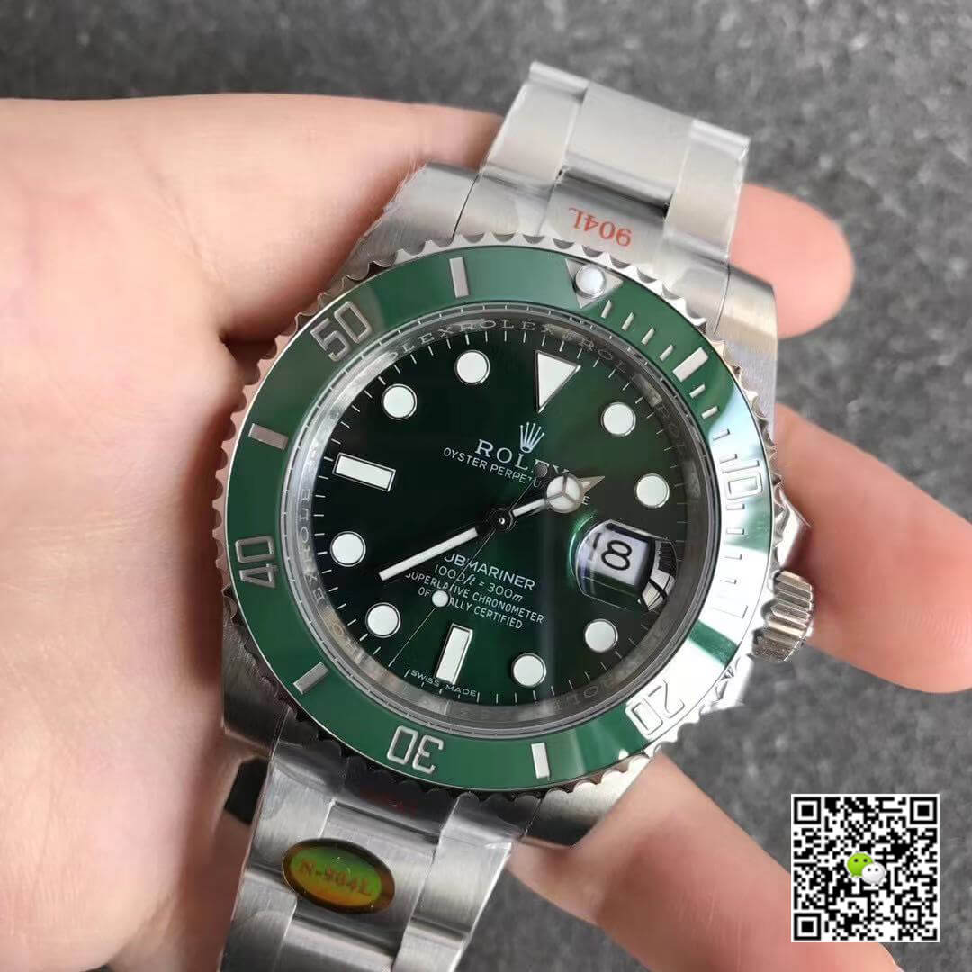 R01ex Submariner Replica 116610LN 1:1 Best Edition Noob Factory V12 Green Circle