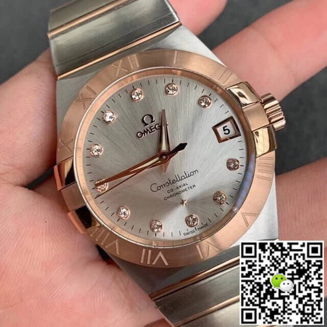 Replica 0me*ga Constellation 123.20.38.21.52.001 1:1 Best Edition VS Factory Silvery White Dial