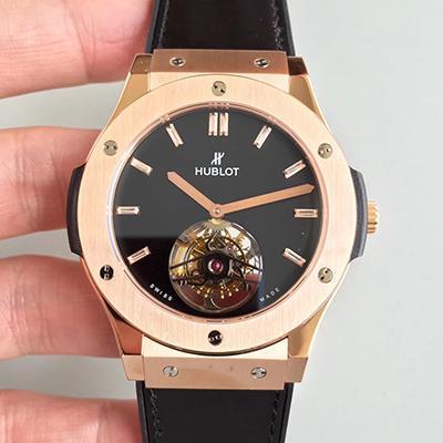 Hublot Replica Classic Fusion Tourbillon 505.OX.1180.LR Men Watches 1:1 Best Edition Swiss Tourbillon Black Dial