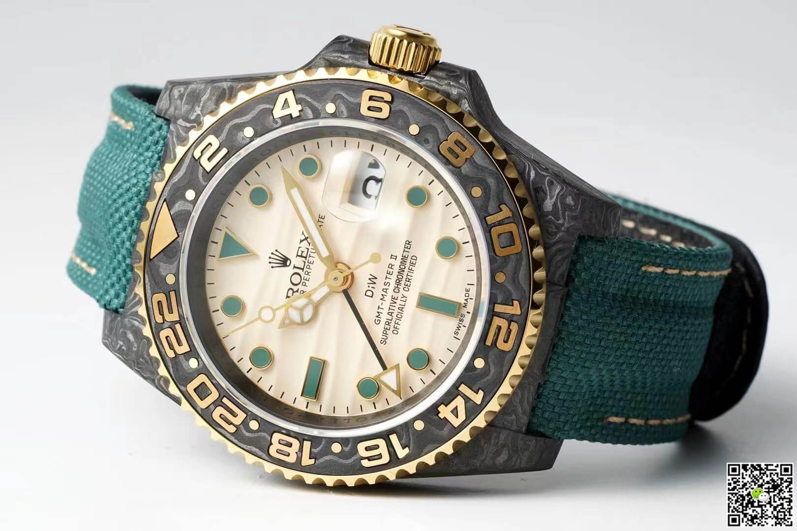 Replica R01ex GMT-MASTER II Diw 1:1 Best Edition Green Fabric Strap