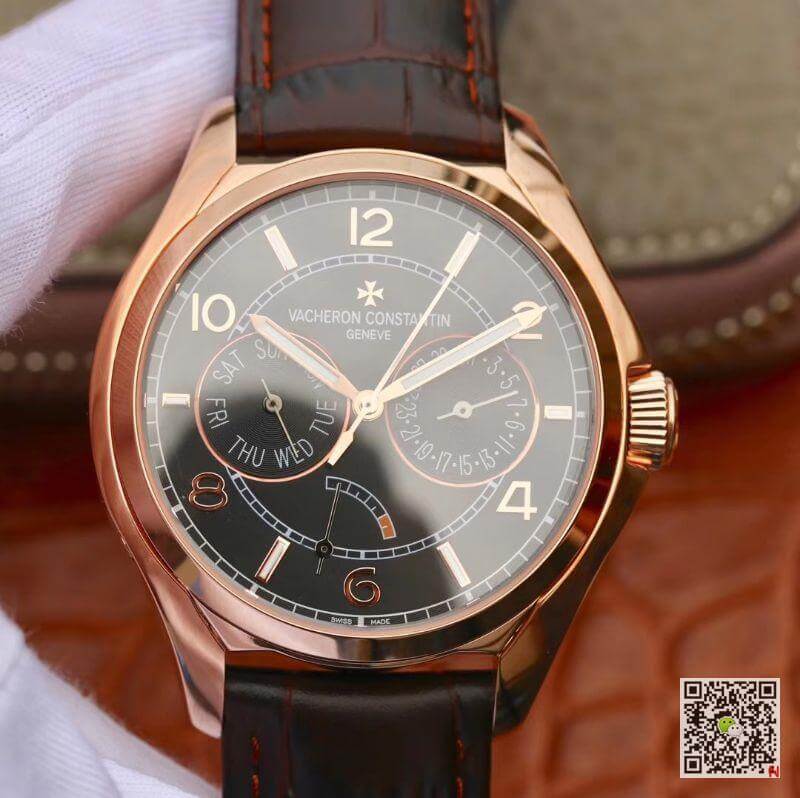 Replica Vacheron C0nstan1n FiftySix Day-Date 4400E/000R/B436 40mm Rosegold Case 1:1 Best Edition Swiss ETA2475