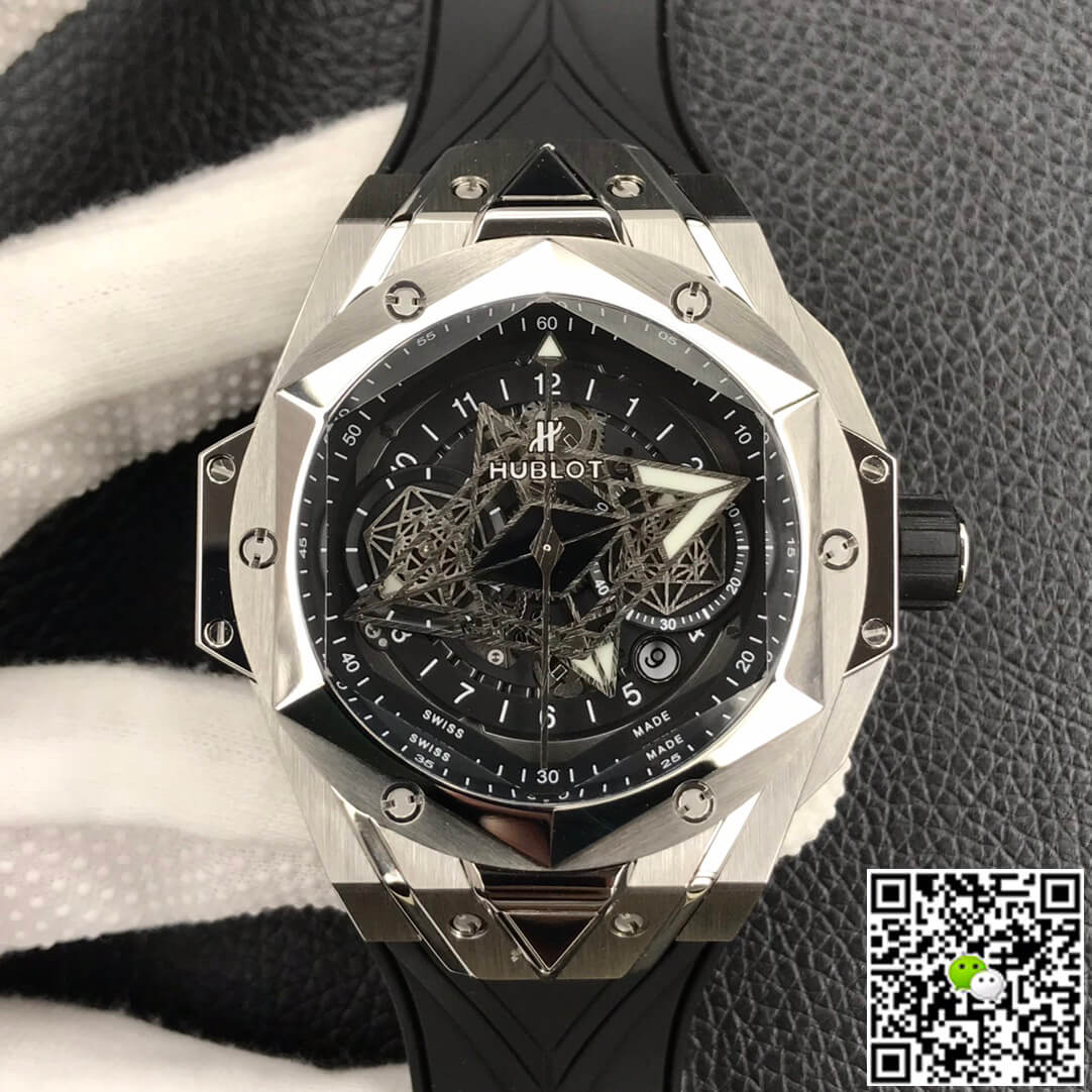 Replica Hublot Big Bang Sang Bleu II 418.NX.1107.RX.MXM19 1:1 Best Edition HB Factory Black Dial